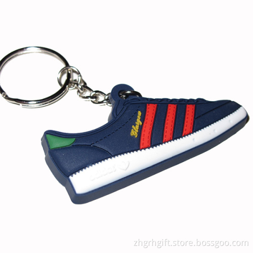 Custom Promotion cheap custom running pvc mini 3d sneaker shoe keychain
